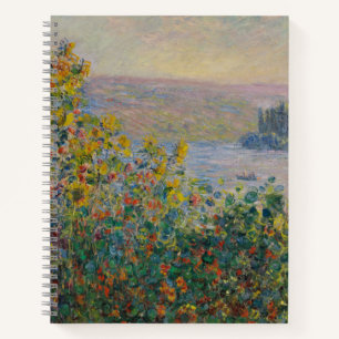 Carnet Parterres de fleurs à Vétheuil, Paysage impression