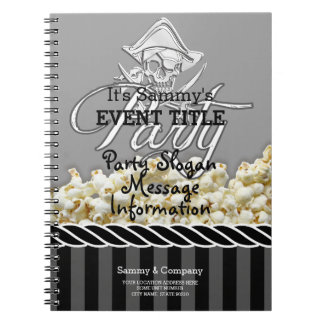 Carnet Parti pirate personnalisé