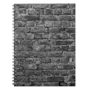 Carnet partie horizontale du mur peint en brique noire, b