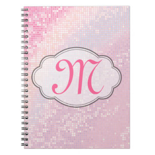 Carnet Parties scintillant à billes Monogramme de la broc