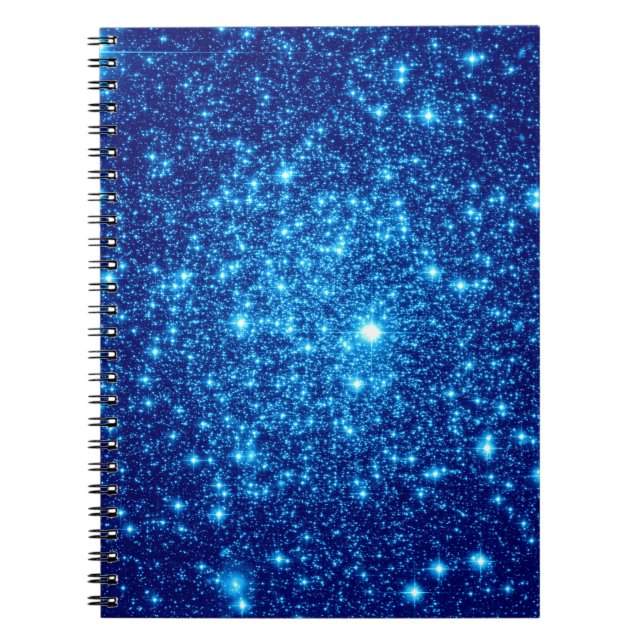 Carnet Parties scintillant Astral Bleu (Devant)
