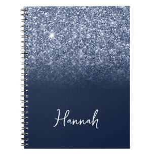 Carnet Parties scintillant bleue Dusty Nom du script