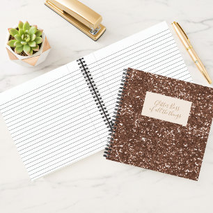 Carnet Parties scintillant Boss Accueil Bureau Carré Carn