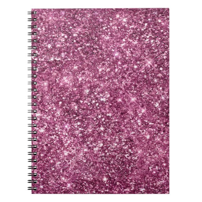 Carnet Parties scintillant Boysenberry Pink Glitz (Devant)