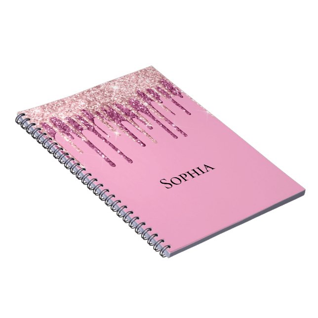 Carnet Parties scintillant de crème glacée rose pâle, per (Côté Droit)