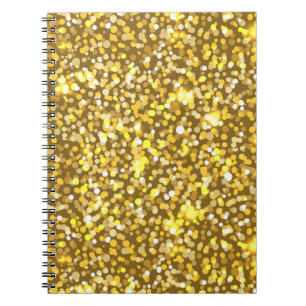 Carnet Parties scintillant d'or