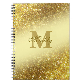 Carnet parties scintillant d'or personnalisé iPhone / coq