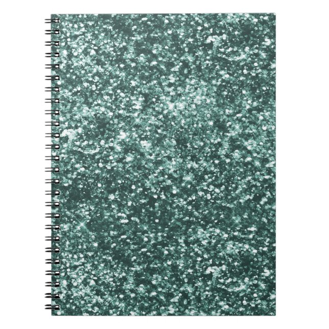 Carnet Parties scintillant Emerald Green Sparkle (Devant)