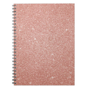 Carnet Parties scintillant et étincelle rose Rose Gold