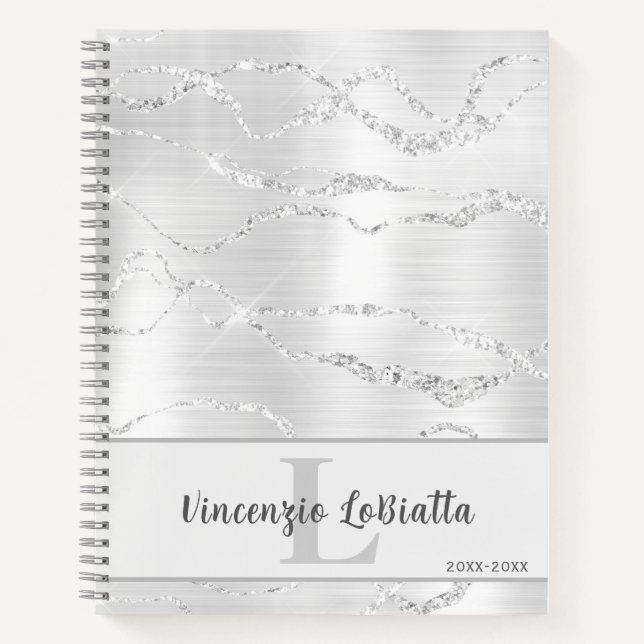 Carnet Parties scintillant Géode Géode Géode Géode Crysta (Devant)