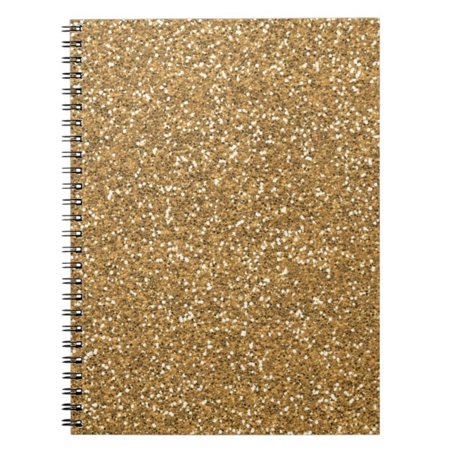 Carnet Parties scintillant Gold Glam Faux (Devant)