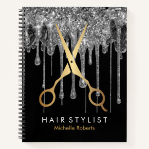 Carnet Parties scintillant Hairstylis personnalisées tend
