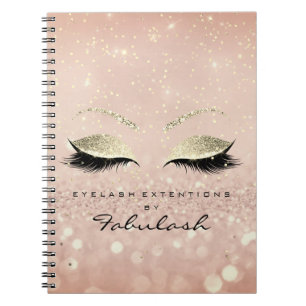 Carnet Parties scintillant Lashes Yeux maquillage rose Ro