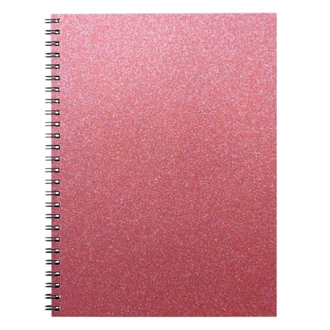 Carnet Parties scintillant or rose (Devant)