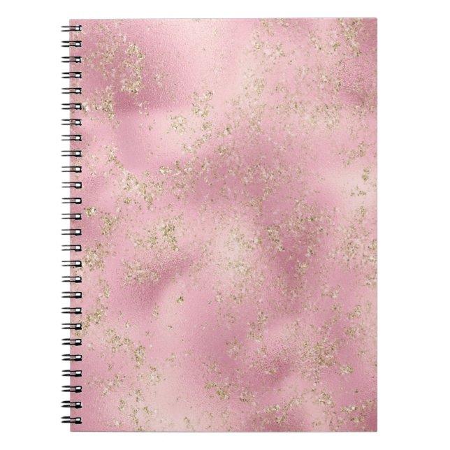 Carnet Parties scintillant or rose Glitz étincelle (Devant)