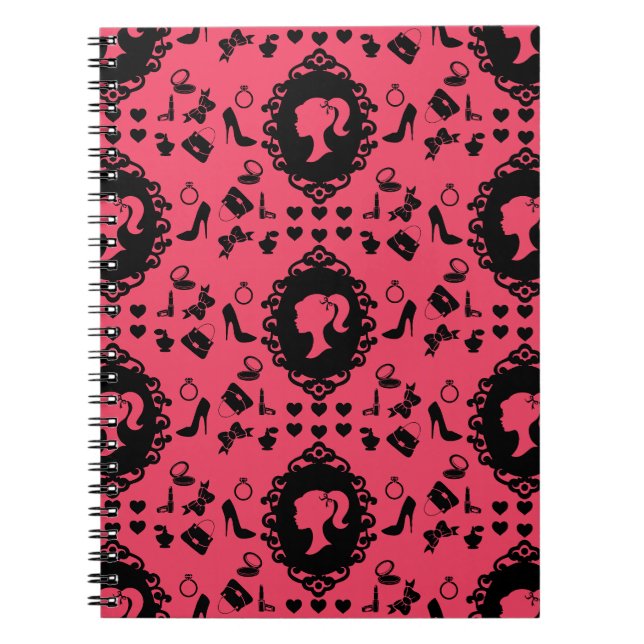 Carnet Parties scintillant Poupée Anniversaire Glam Mode (Devant)