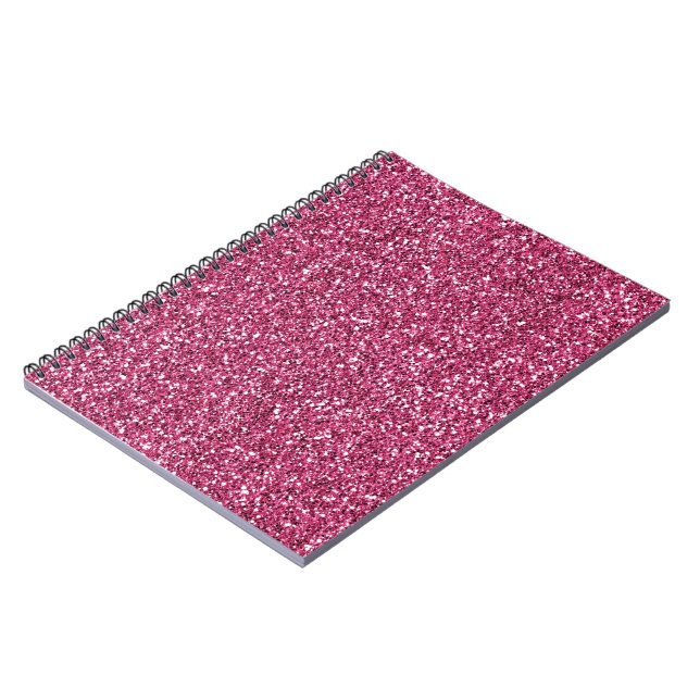 Carnet Parties scintillant rose fille (Côté gauche)