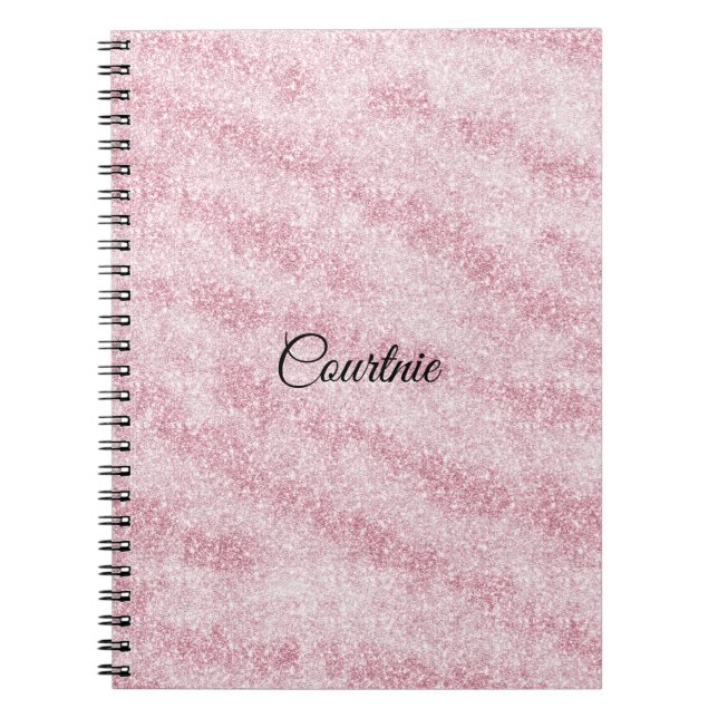 Carnet Parties scintillant rose fille (Devant)