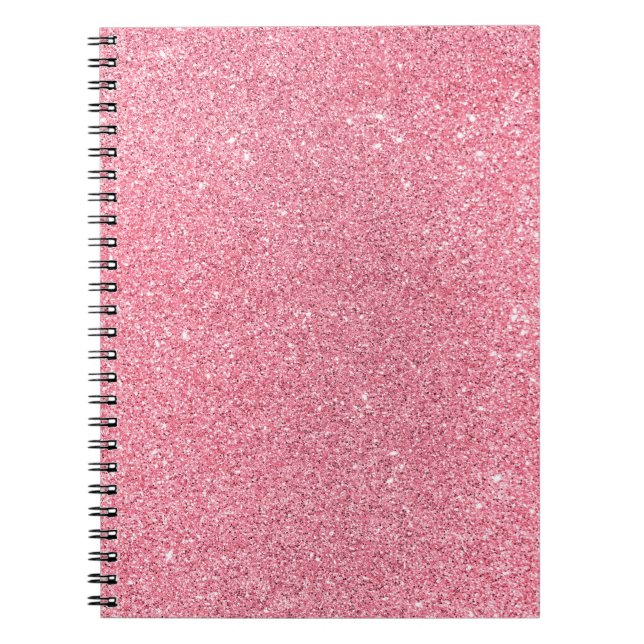 Carnet Parties scintillant rose, texture abstraite de Noë (Devant)