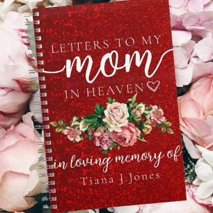 Carnet Parties scintillant Roses Mémorial Mémorial Grief 