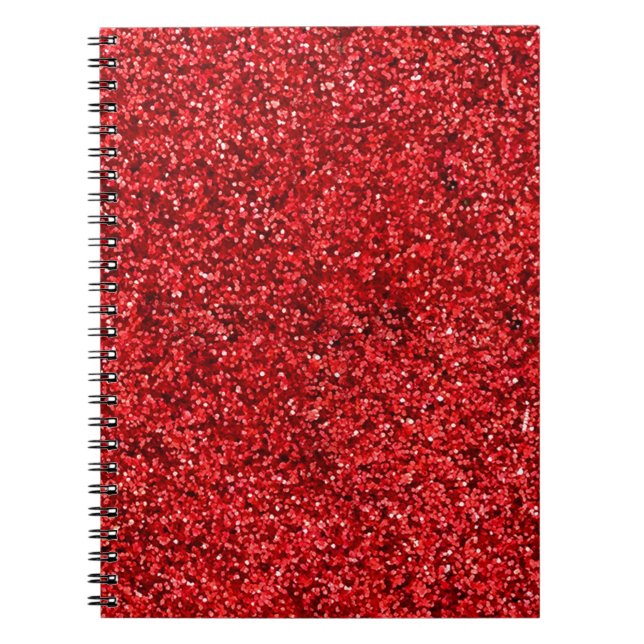 Carnet Parties scintillant rouge (Devant)