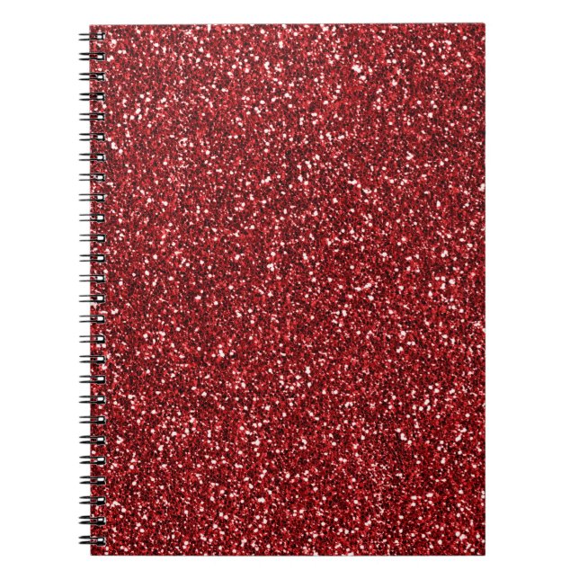 Carnet Parties scintillant rouge Glitz (Devant)