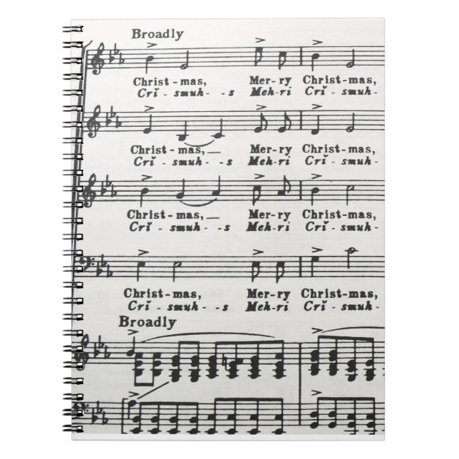 Carnet Partition de Noël (Devant)