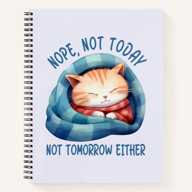Carnet Pas aujourd'hui, pas demain - Introververted Humou (Devant)