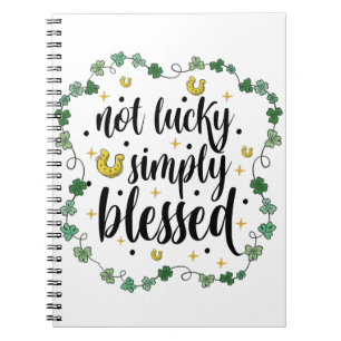 Carnet Pas chanceux simplement béni St Patrick's Day