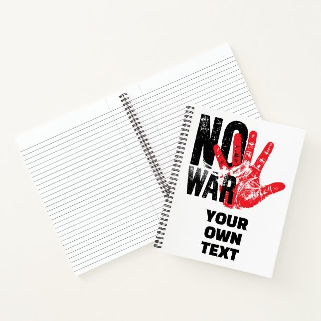 Carnet PAS DE GUERRE. Message radical anti-guerre ! (Intérieur)