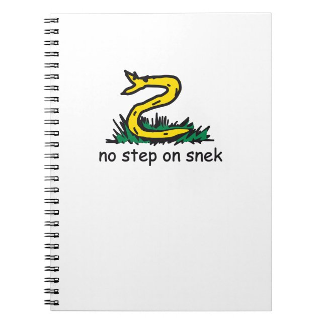 Carnet Pas de pas sur les mèmes de serpent Gadsden parodi (Devant)
