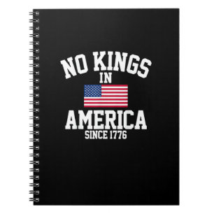 Carnet Pas de rois en Amérique Drapeau USA Rétro Style Co