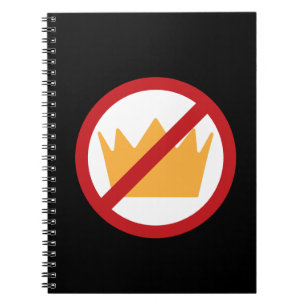 Carnet PAS DE ROIS ! Noir anti-Trump