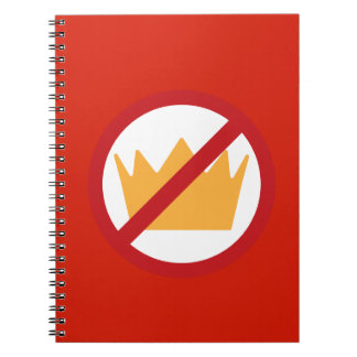 Carnet PAS DE ROIS ! Rouge anti-Trump