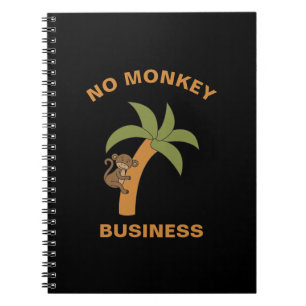 Carnet Pas de singe Business drôle Zoo Jungle Animal Pun