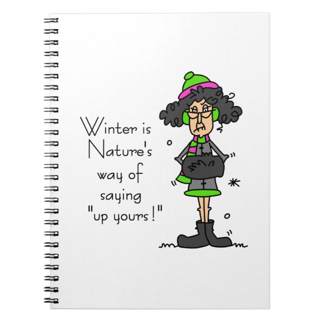 Carnet Pas un fan d'hiver (Devant)
