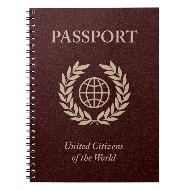 Carnet passeport marron (Devant)