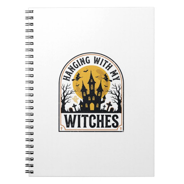 Carnet Passer du temps avec mes sorcières design Hallowee (Devant)
