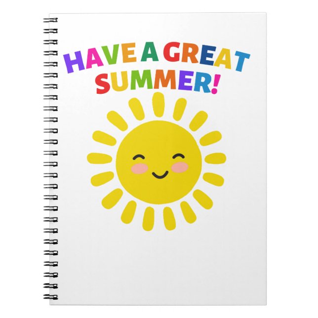 Carnet Passez un excellent été (Devant)