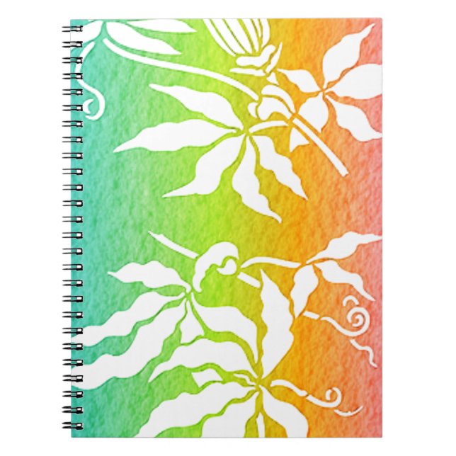 Carnet Passiflore arc-en-ciel (Devant)