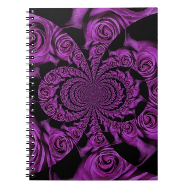Carnet Passion violette : Royal Romance Roses (Devant)