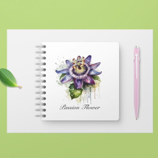 Carnet Passionné Purple Passion Fleur (Créateur téléchargé)