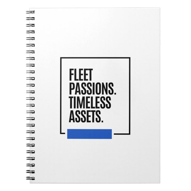 Carnet PASSIONS FUGACES. ACTIFS INTEMPORELS. — Investisse (Devant)