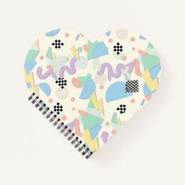 Carnet Pastel Abstract Shapes Pattern Design