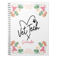 Pastel abstrait forme motif Vet Tech Coeur