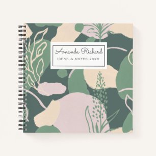 Carnet Pastel abstrait géométrique