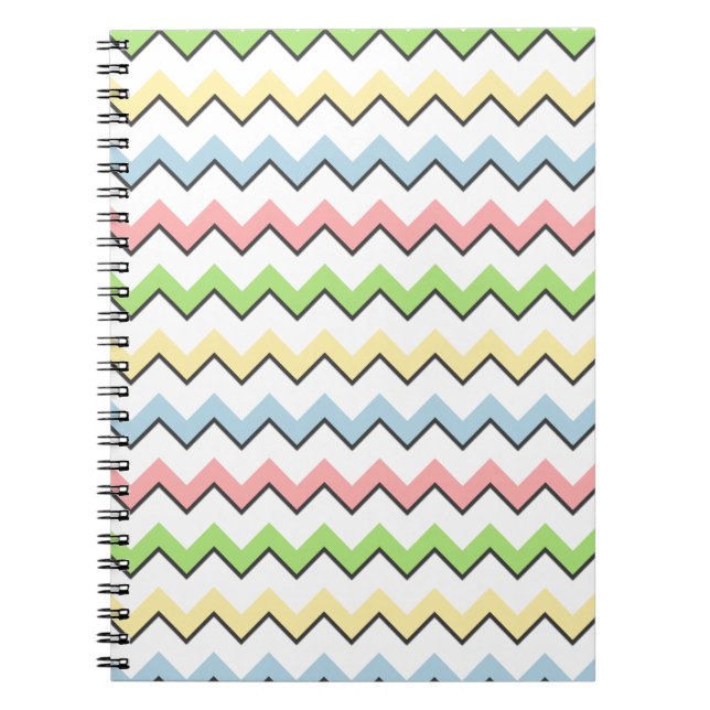 Carnet Pastel Chevron-Drop Shadow par Shirley Taylor (Devant)