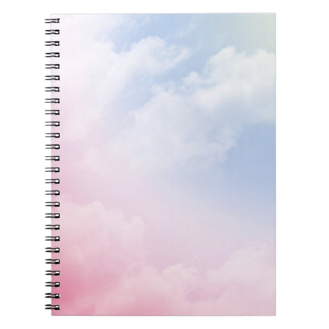 Carnet Pastel Clouds : Motif Arrière - plan serein (Devant)