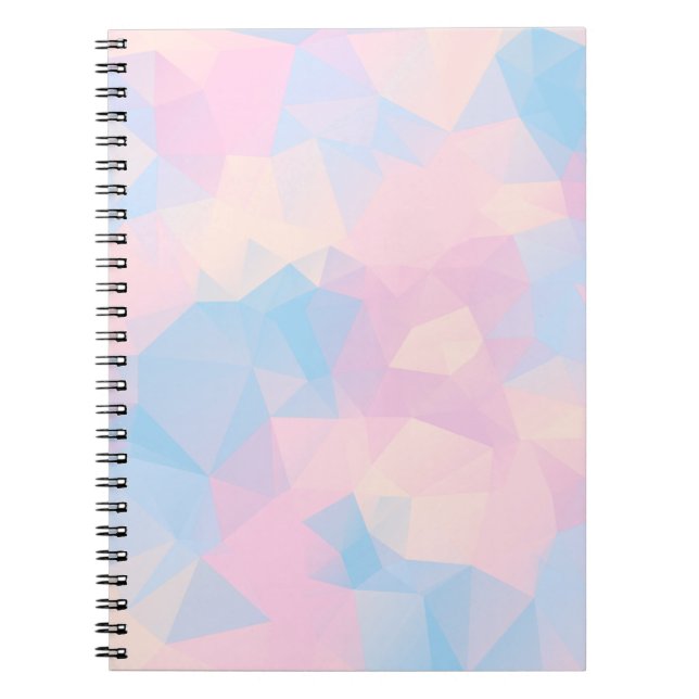 Carnet Pastel Colors Low Poly (Devant)