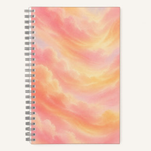 Carnet Pastel Coucher de Soleil   Cadeau Rose Pêch